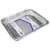 Home Plus Durable Foil 9-1/4 in. W X 11-3/4  L Casserole Lasagna Pan Silver 2 pc D43020